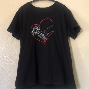 Forever21 Men's XL Black Grapic Tee